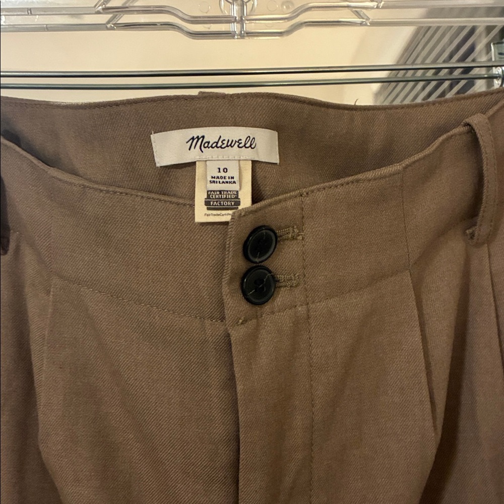 Madewell | The Harlow Wide-Leg Trouser in Brushed Twill - Picture 3 of 4